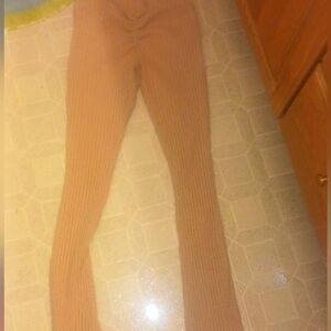 FP MOVEMENT FREE PEOPLE SMALL SM S KHAKI TAN LEGGINGS SO FLATTERING $98 LOGO